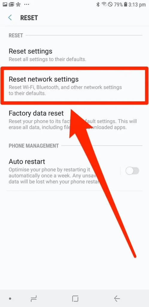 Review Network Settings