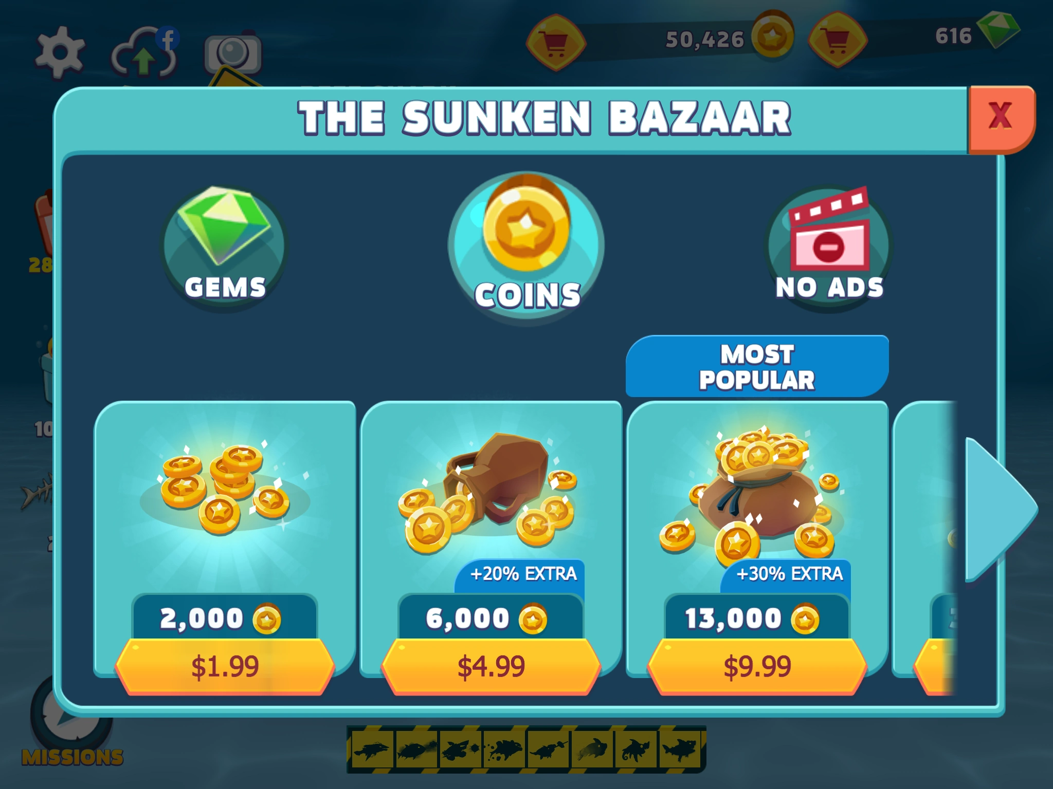 How to get Free Coins and Gems In Hungry Shark Evolution