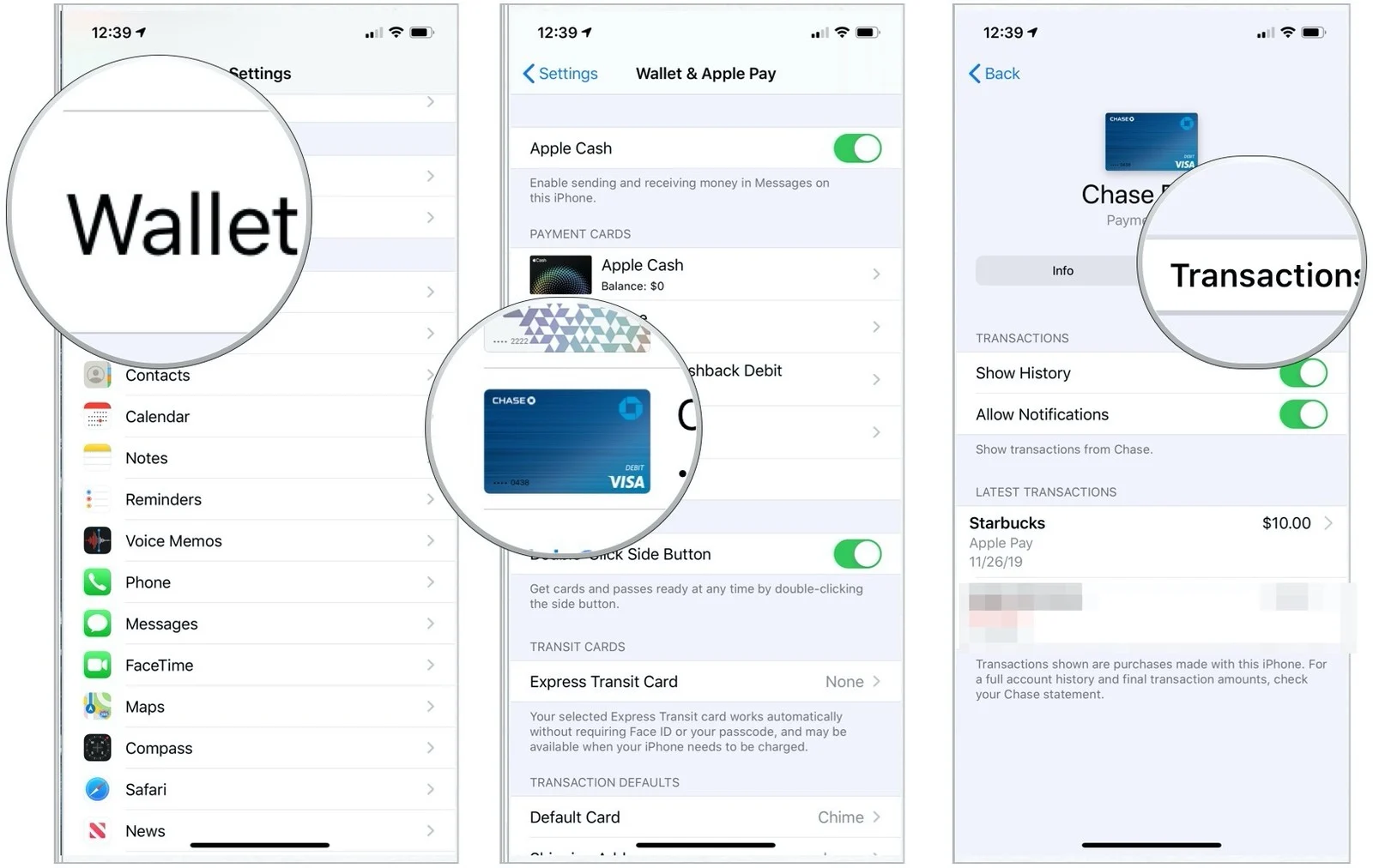 Review Apple Pay Transactions