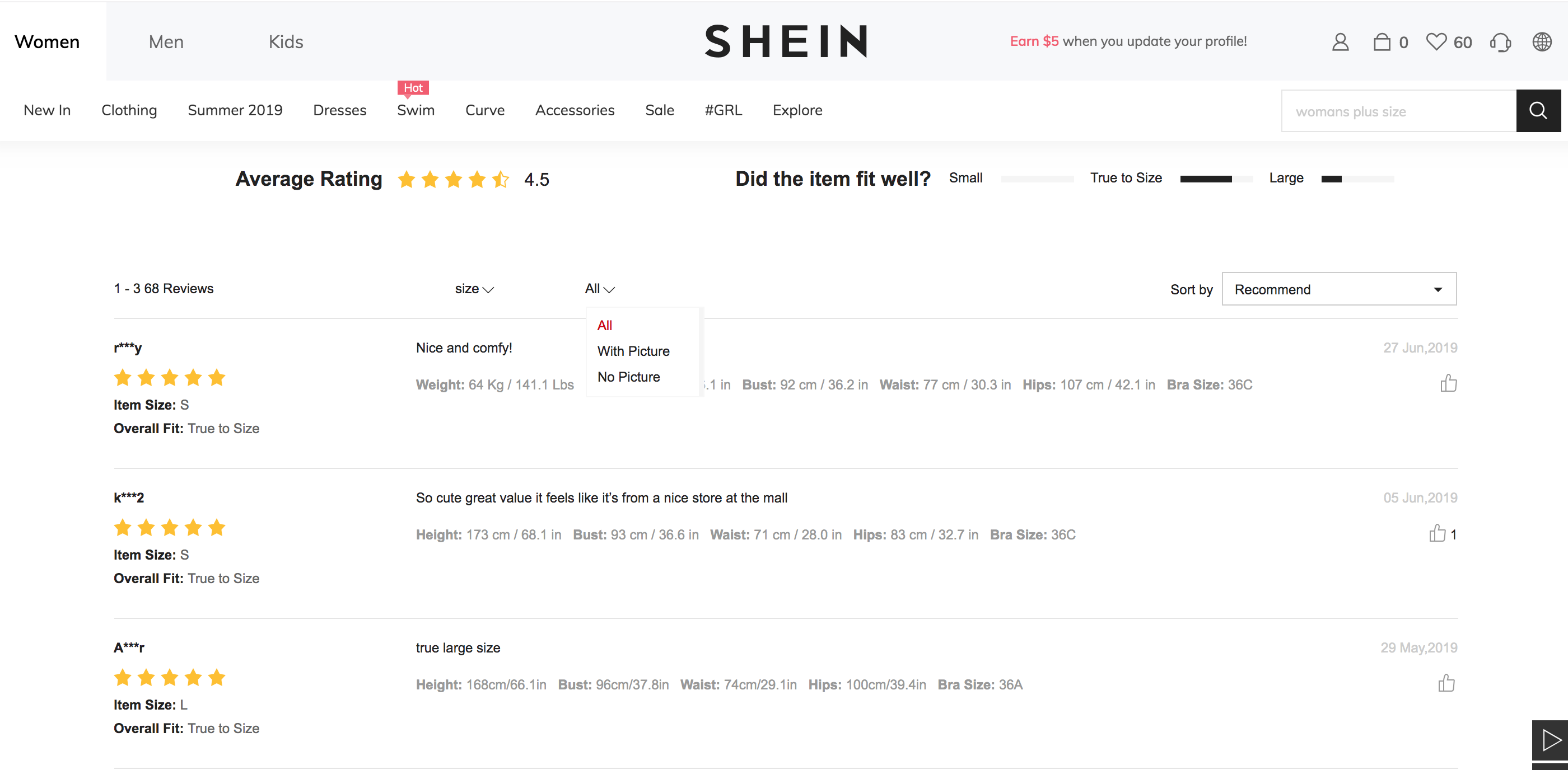 Review Item on Shein