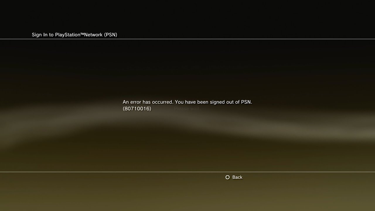 how to fix psn sign in error ps3