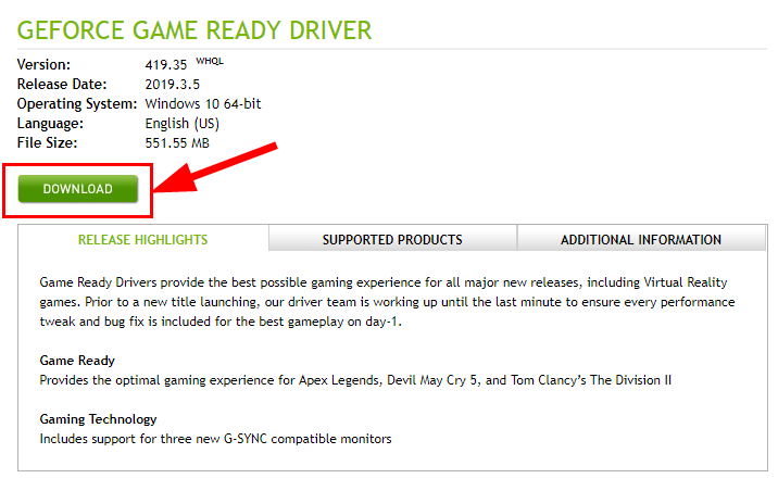 Update GTX 1660 TI Drivers