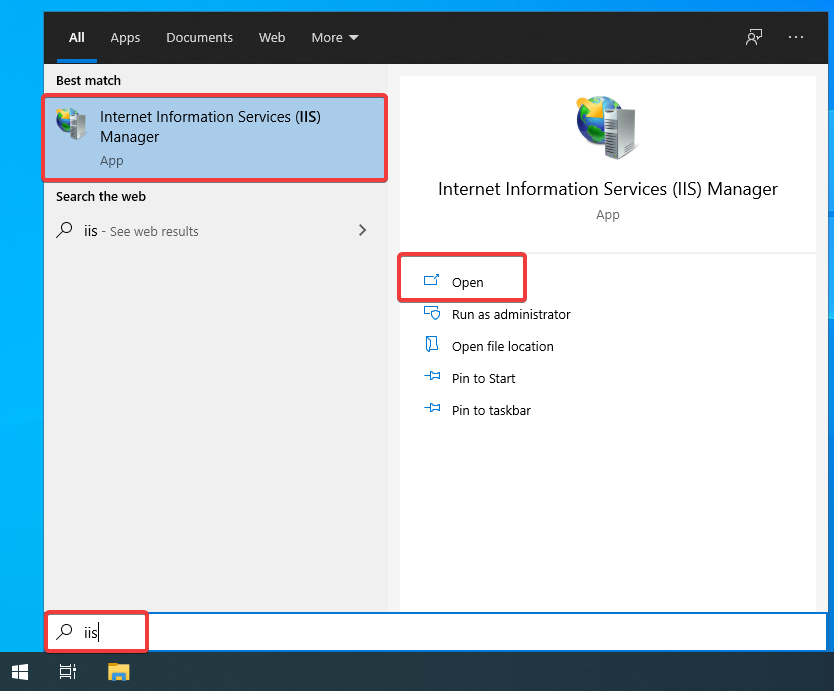 Start IIS Manager From Command Line