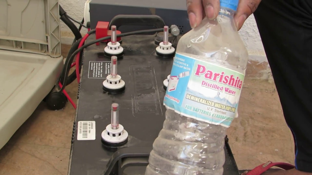 Fill Water in V Guard Inverter Battery
