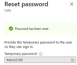 Reset Azure AD Password