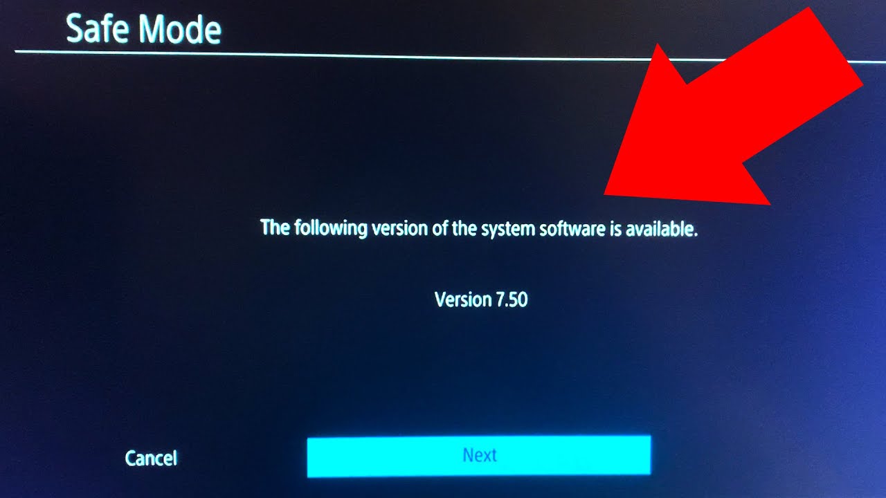 PS4 Software Update Not Working