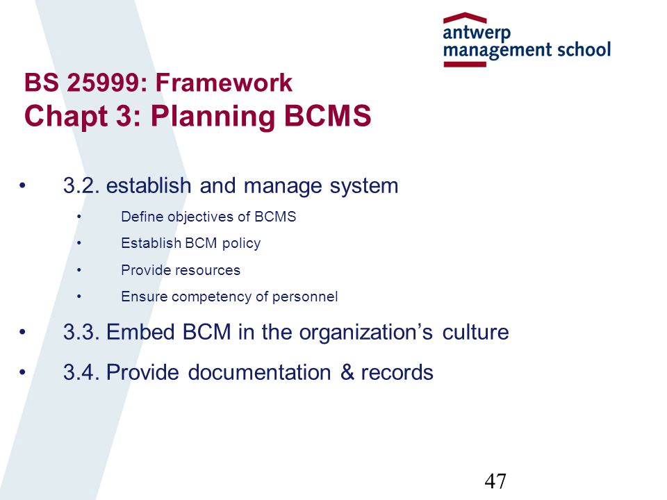 Updates The BIA Ra and Plan in BCM